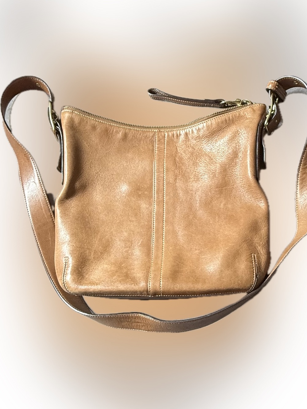 Coach Tan Leather Shoulder Bag